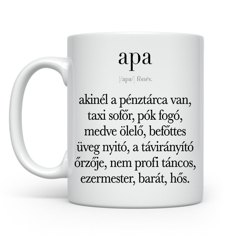 Apa, akinél a pénztárca van