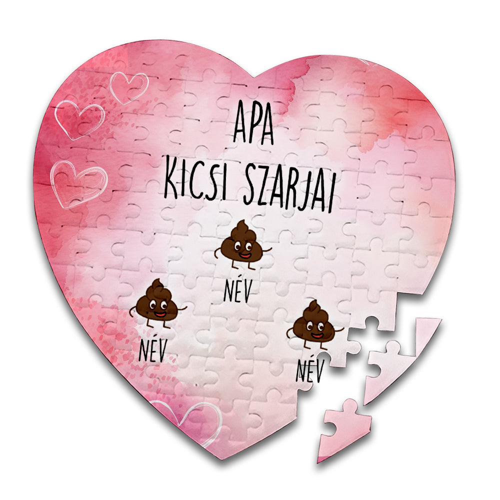 PUZZLE, Apa kicsi szarjai