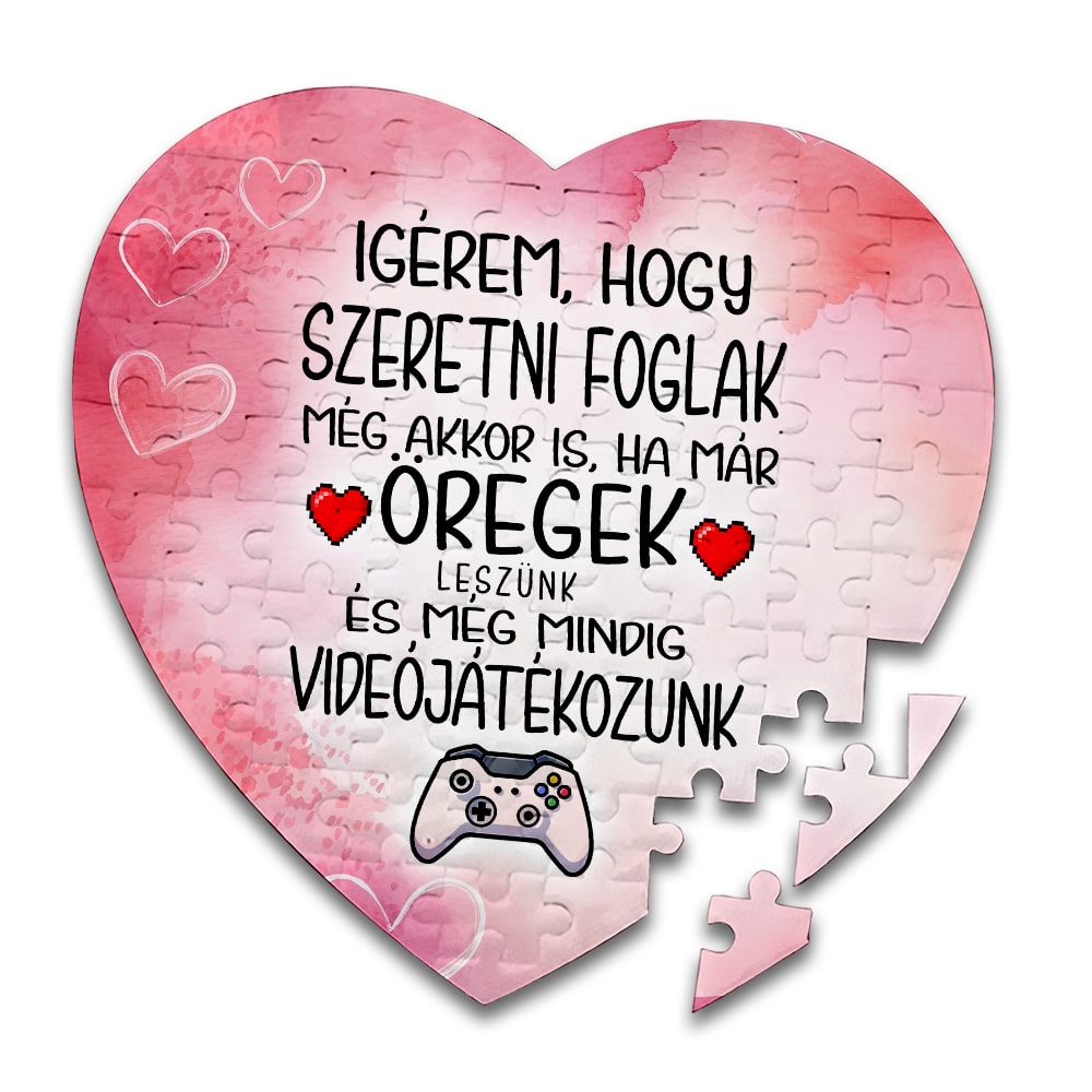 Szeretni foglak videójáték - Páromnak puzzle