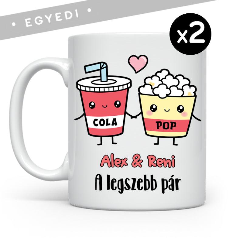 Cola - Popcorn pár 2db | Karácsonyra - Tecuccod