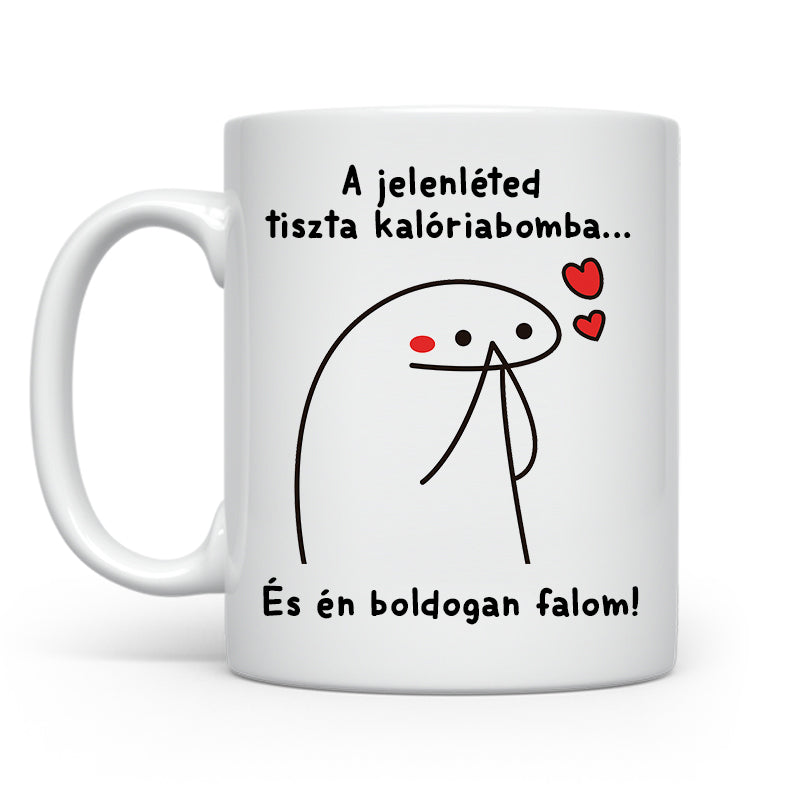 A jelenléted tiszta - Stickman bögre