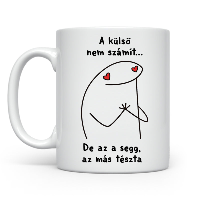 A külső nem számít - Stickman bögre