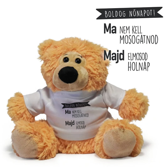 Ma nem kell mosogatnod - Nőnap 2025 plüss maci