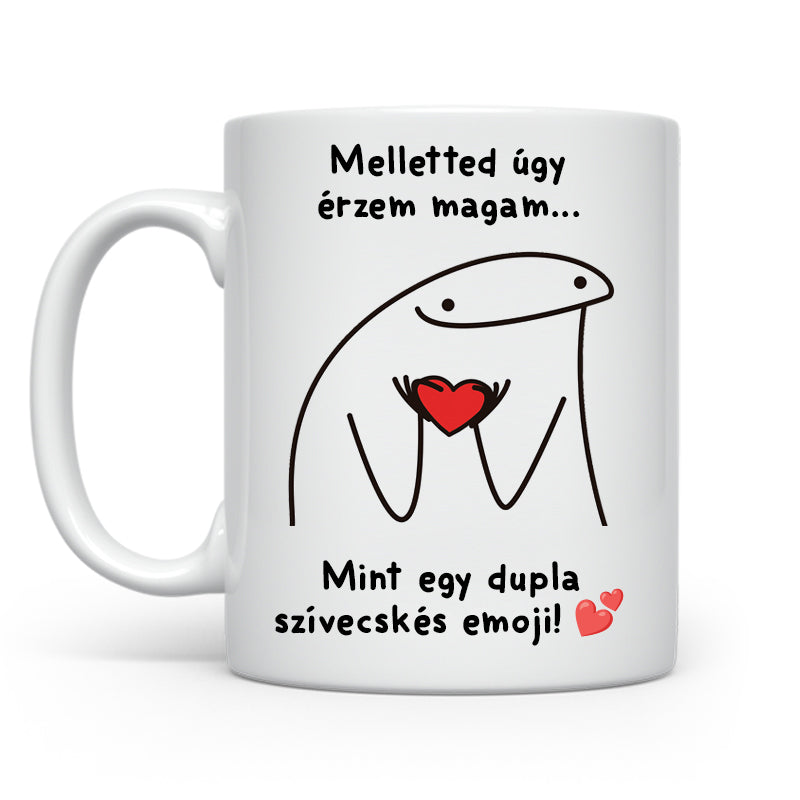 Melletted úgy érzem - Stickman bögre