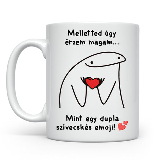 Melletted úgy érzem - Stickman bögre