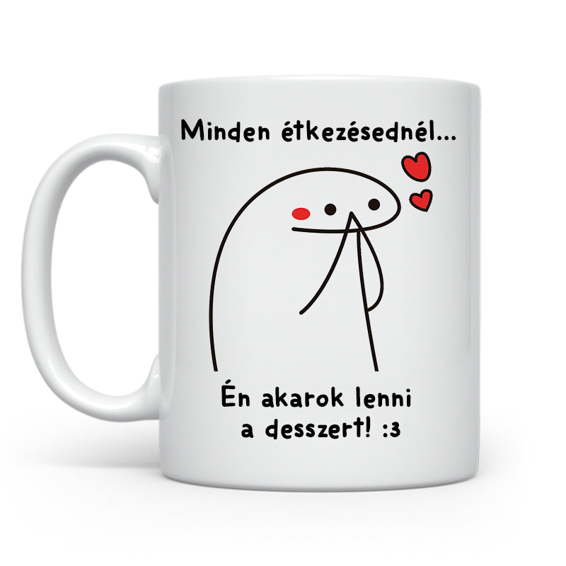 Mindegyik étkezésednél - Stickman bögre