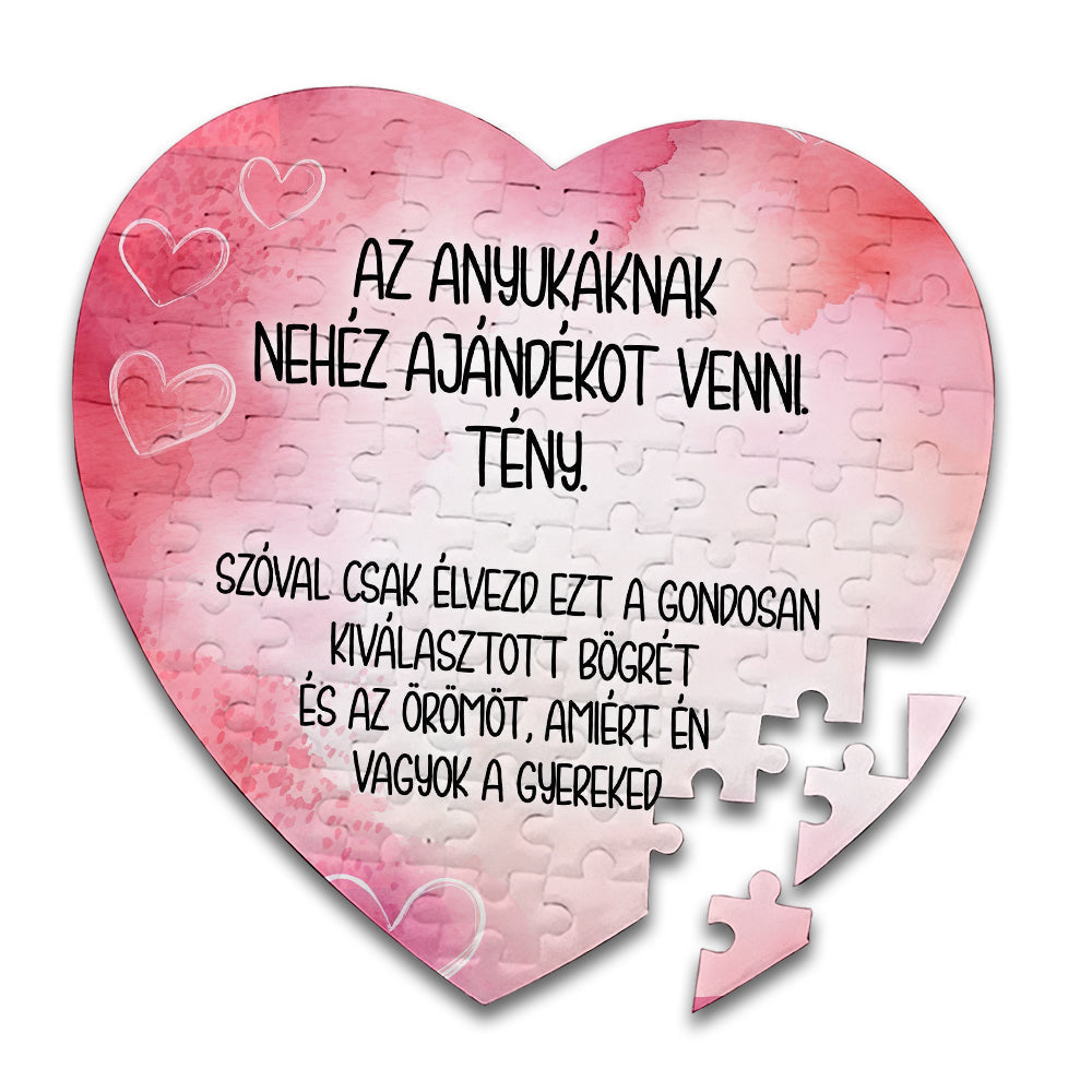 Puzzle, Az anyukáknak nehéz ajándékot – Anyák napjára