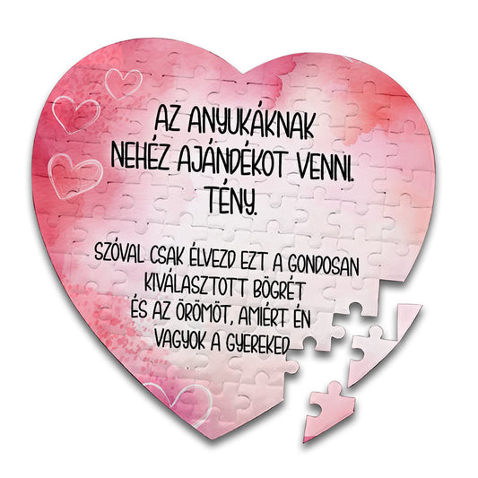 Puzzle, Az anyukáknak nehéz ajándékot – Anyák napjára
