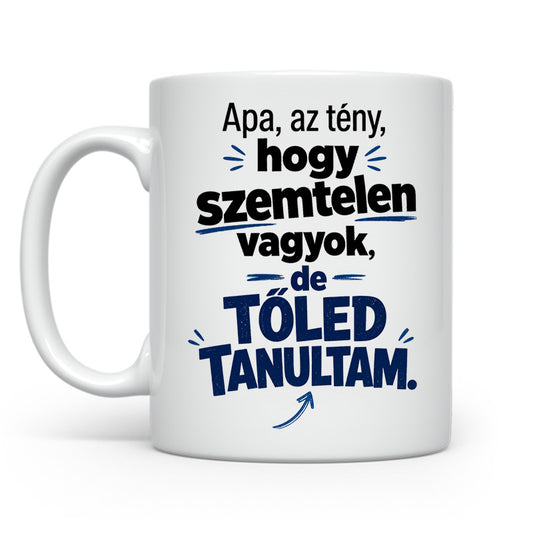 Szemtelen tőled tanultam