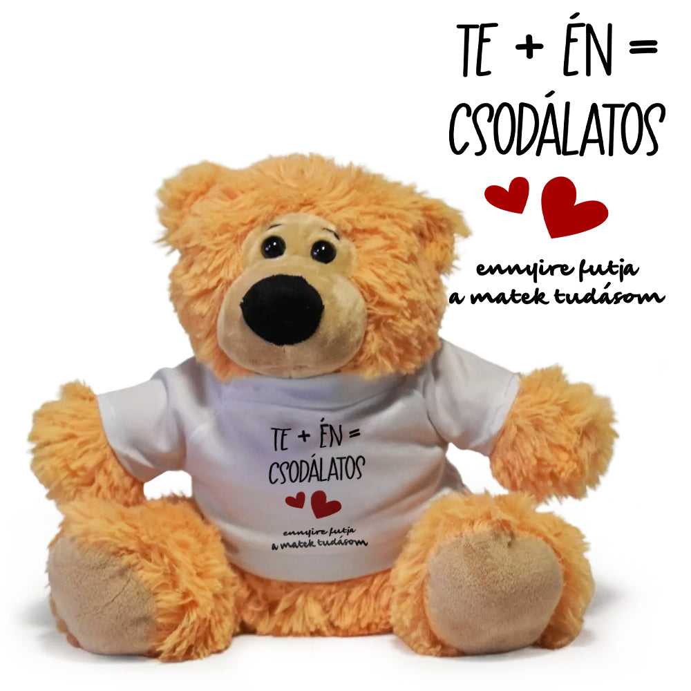 Te + Én = Csodálatos - Páromnak plüss maci