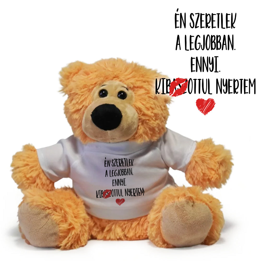 Én szeretlek a legjobban - Páromnak plüss maci